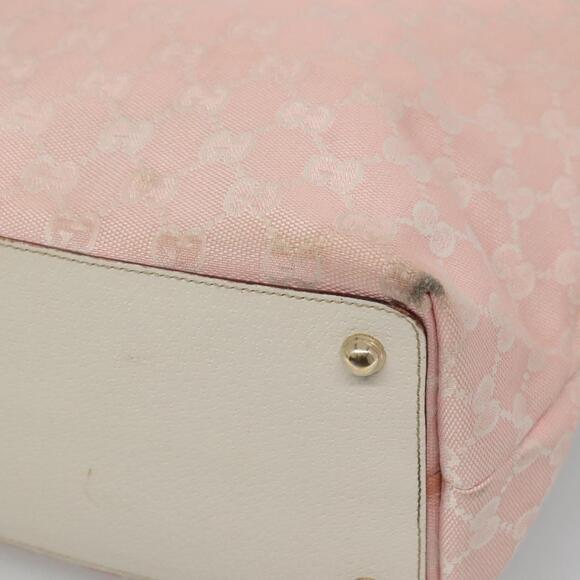 GUCCI GG Canvas Tote Bag Gold Pink - Picture 10 of 16